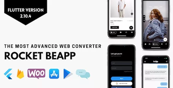 Rocket BeApp v1.3 - Flutter Web Converter