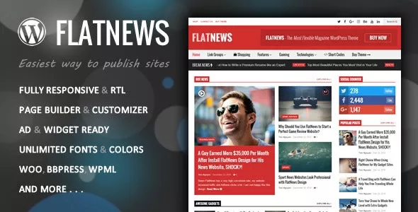 FlatNews v5.6 - Responsive Magazine WordPress Theme