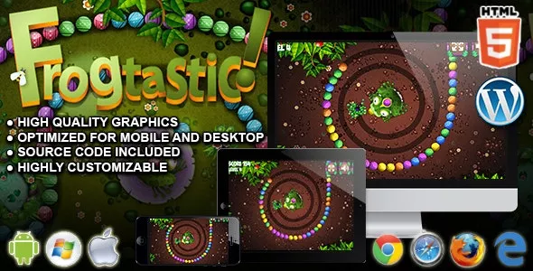 Frogtastic - HTML5 Puzzle Game
