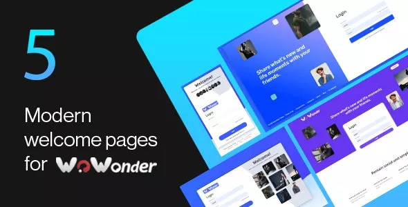 Wonderful v1.2 - The Ultimate Welcome Page Themes for WoWonder
