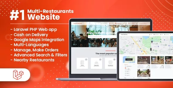 Customer Website for Multi-Restaurants Laravel App v1.0.0
