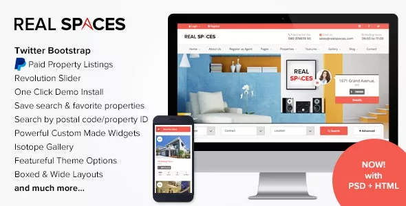 Real Spaces v2.9.1 – WordPress Properties Directory Theme