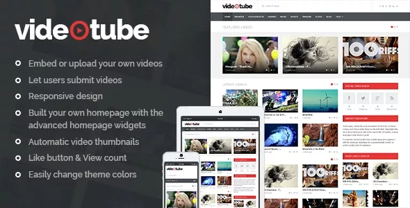 VideoTube v3.4.4 - Responsive Video WordPress Theme