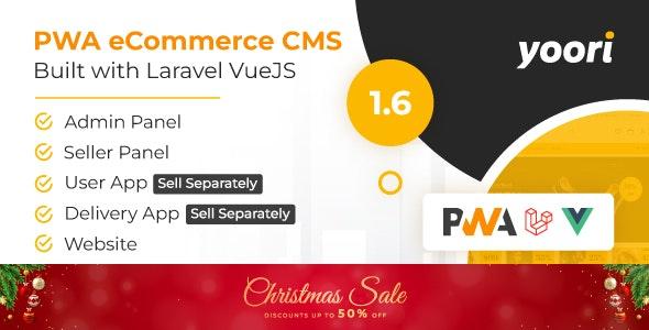 YOORI v1.6.0 - Laravel Vue Multi-Vendor PWA eCommerce CMS
