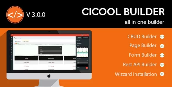 Cicool v3.3.1 - Page, Form, Rest API and CRUD Generator