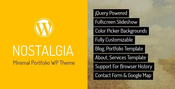 Nostalgia v7.7 - Responsive Portfolio WordPress Theme