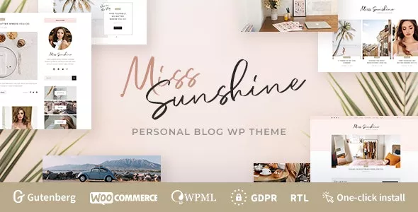 Miss Sunshine v1.0.7 - Women Lifestyle Blog WordPress Theme