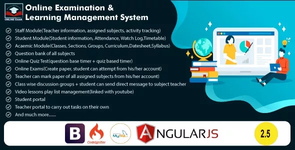 Online Exam and Learning Management System v2.5