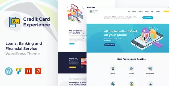 Credit Card Experience v1.2.7 - Loan Company and Online Banking WordPress Theme