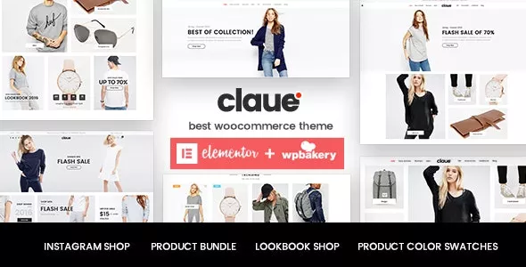 Claue v2.1.9 - Clean, Minimal Elementor WooCommerce Theme