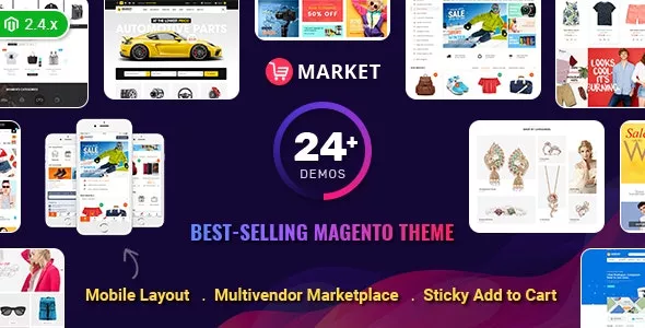 Market v9.2.1 - All-in-One eCommerce Magento Theme (26+ Homepages, Mobile-Specific Layout)