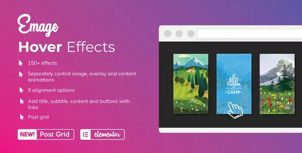 Emage v4.3.3 - Image Hover Effects for Elementor