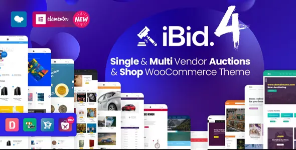 iBid v3.7 - Multi Vendor Auctions WooCommerce Theme