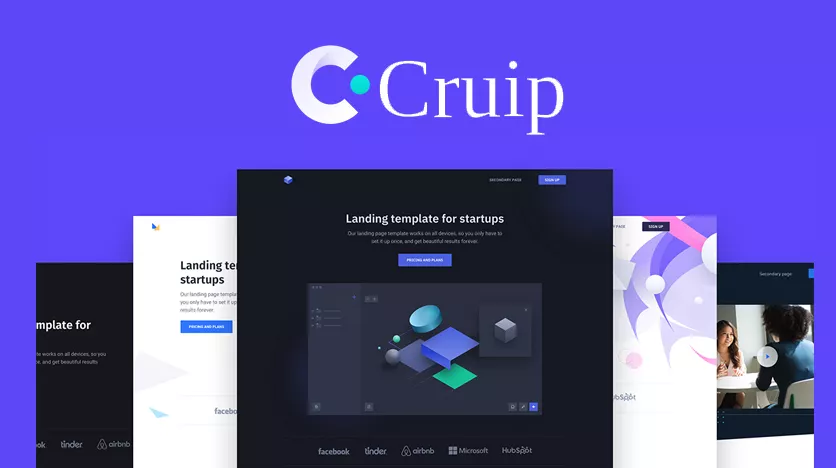 HTML, Vue.js and React Templates for Startup Landing Pages - Cruip