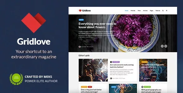 Gridlove v2.1.0 - News Portal & Magazine WordPress Theme