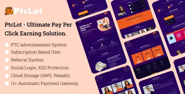 PtcLot v1.1.2 - Ultimate Pay Per Click Earning Solution