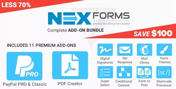 Add-on Bundle for NEX-Forms v7.2 - WordPress Form Builder