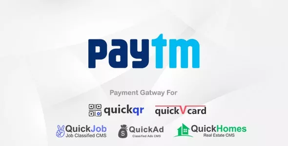 Paytm Payment Plugin For QuickCMS v1.1