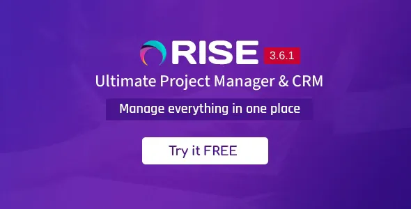 RISE v3.5.3 - Ultimate Project Manager & CRM