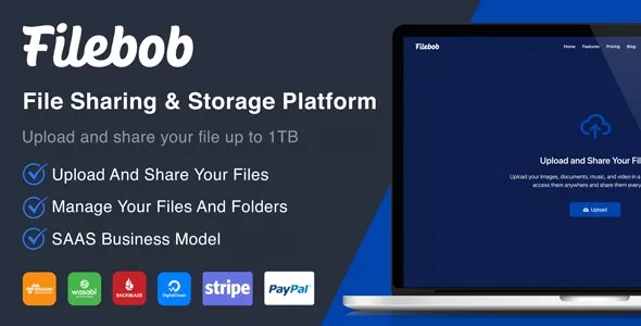 Filebob v1.4.0 - File Sharing and Storage Platform