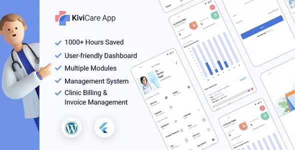 KiviCare Flutter 2.0 App v3.5.0 - Clinic & Patient Management System