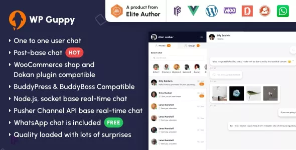 WP Guppy v2.8 - A Live Chat Plugin for WordPress, WooCommerce and BuddyPress