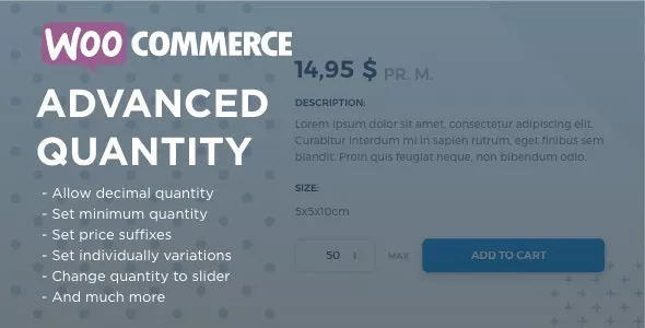 WooCommerce Advanced Quantity v3.0.6