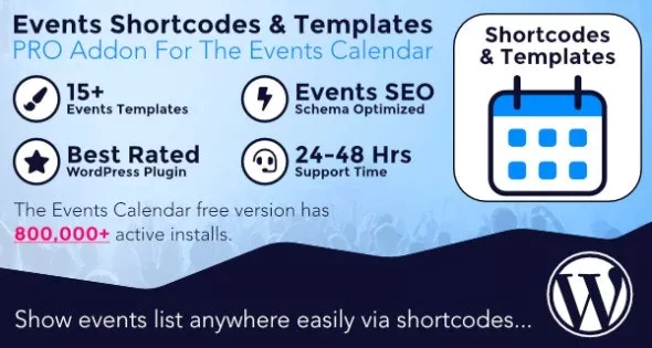 The Events Calendar Shortcode and Templates Pro v2.9.5