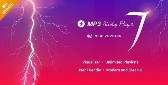 MP3 Sticky Player Wordpress Plugin v7.3