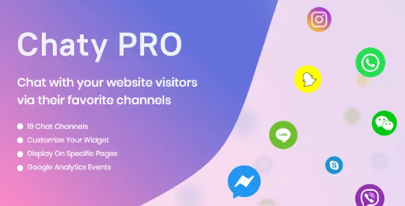 Chaty Pro v3.1.5 - Floating Chat Widget, Contact Icons, Messages, Telegram, Email, SMS, Call Button