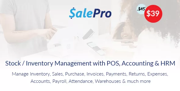 SalePro v3.5.6 - Inventory Management System with POS, HRM, Accounting