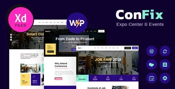 ConFix v1.0.3 – Expo & Events WordPress Theme