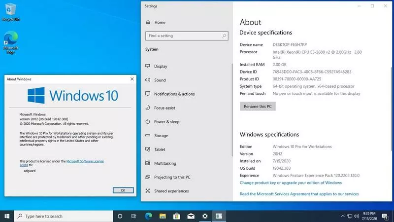 Ghost Windows 10 v2009 20H2 - No & Full Soft, Update October 2020