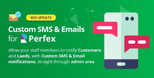 Custom SMS & Email Notifications for Perfex CRM v2.3.0