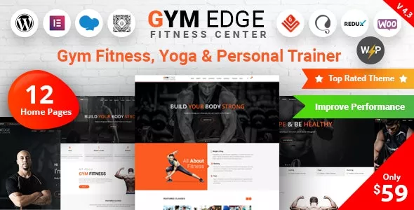 Gym Edge v4.2.7 - Fitness WordPress Theme