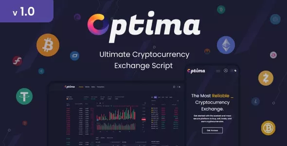 Optima v1.0 - Cryptocurrency Exchange Script. Bitcoin & Ethereum