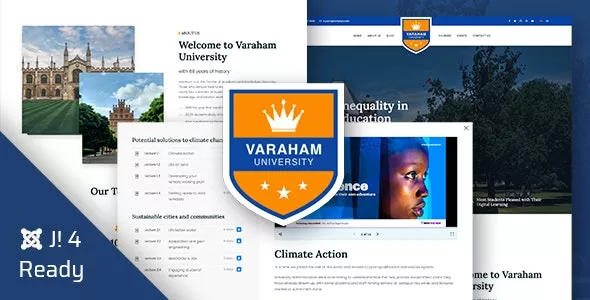 Varaham - Education University Joomla 4 Template