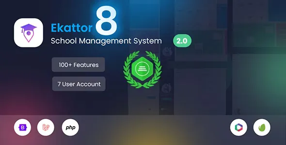 Ekattor 8 School Management System (SAAS) v1.7