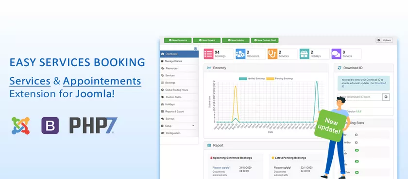 Easy Services Booking v1.3.1 - Book Appointements for Joomla