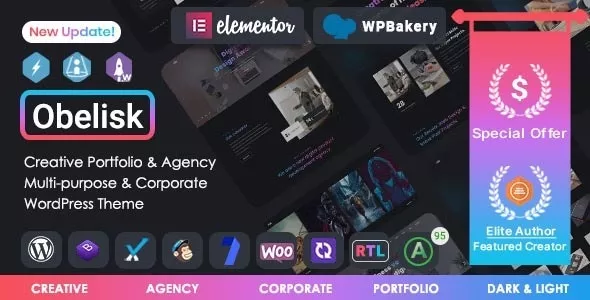Obelisk v1.2.0 - Agency Portfolio & Creative WordPress Theme