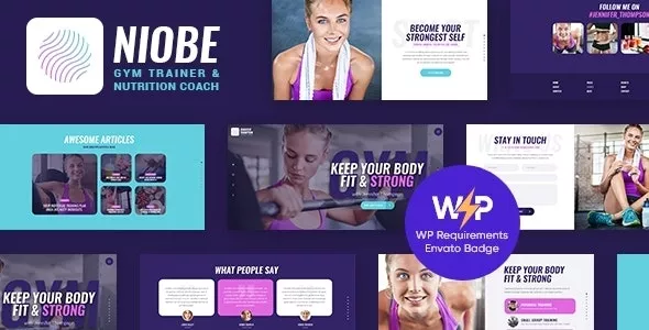 Niobe v1.1.7 - A Gym Trainer & Nutrition Coach WordPress Theme