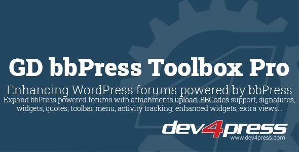 GD bbPress Toolbox Pro v6.4.2 - Dev4Press Plugins for WordPress