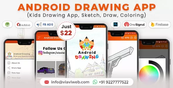 Android Drawing App v1.2 - Kids Drawing App, Sketch, Draw, Coloring