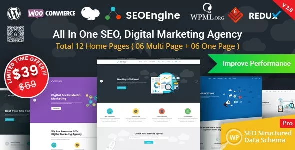 SEO Engine v2.0.0 - Digital Marketing Agency WordPress Theme