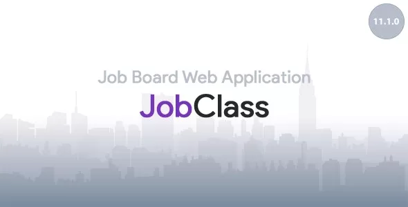 JobClass v11.0.2 - Job Board Web Application