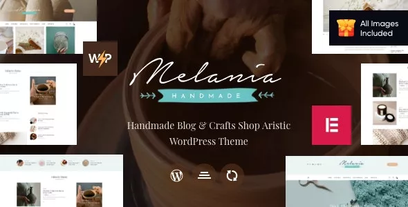 Melania v2.2.1 - Handmade Blog & Crafts Shop Artistic WordPress Theme