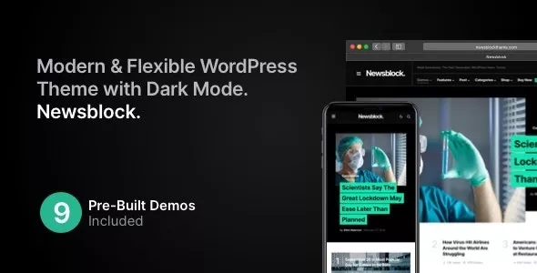 Newsblock v1.2.1 - News & Magazine WordPress Theme with Dark Mode
