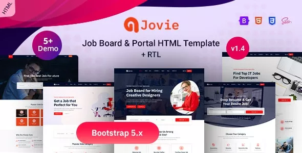 Jovie v1.4 - Job Board & Portal HTML Template