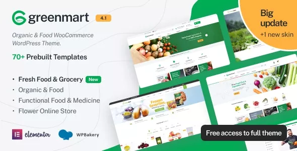 GreenMart v4.0.4 – Organic & Food WooCommerce WordPress Theme