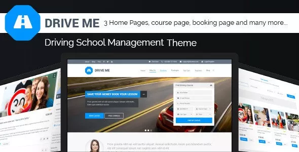 Driveme v1.5.2.2 - Driving School WordPress Theme